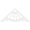 Ekena Millwork Pitch Wagon Wheel Architectural Grade PVC Gable Pediment, 48"W x 22"H x 1"P (11/12) GPP048X022X100WAG - alternate 3